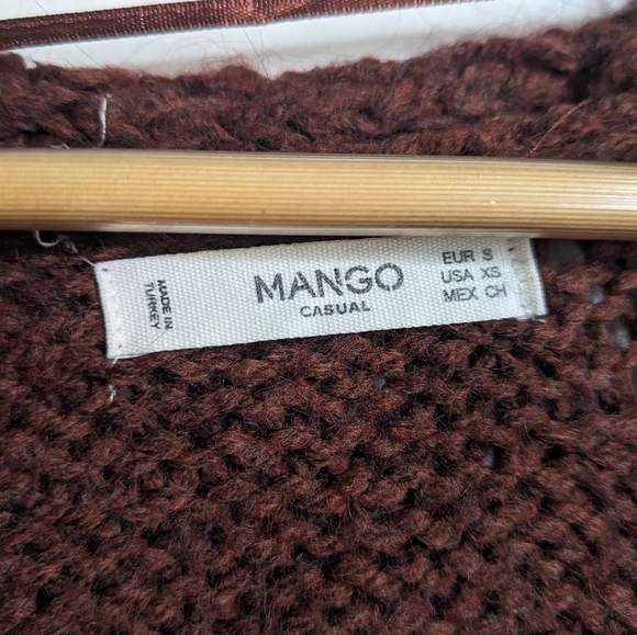 Mango Knit Maroon Cardigan - Picture 3 of 7